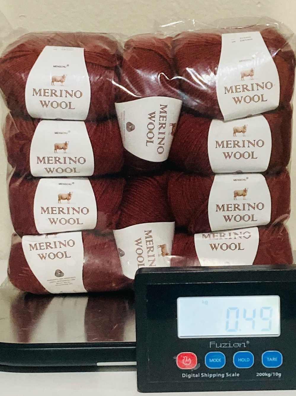 10 NWT (480g+ total) 100% Merino Wool Yarn by Mengchu in Crisp Autumn